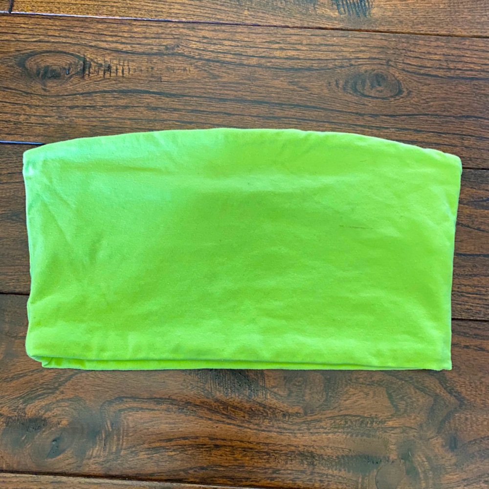 Lime Green Tube Top